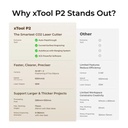 xTool P2S 55 W Class 4 EU - Standalone Desktop-CO2-Laser Cutter