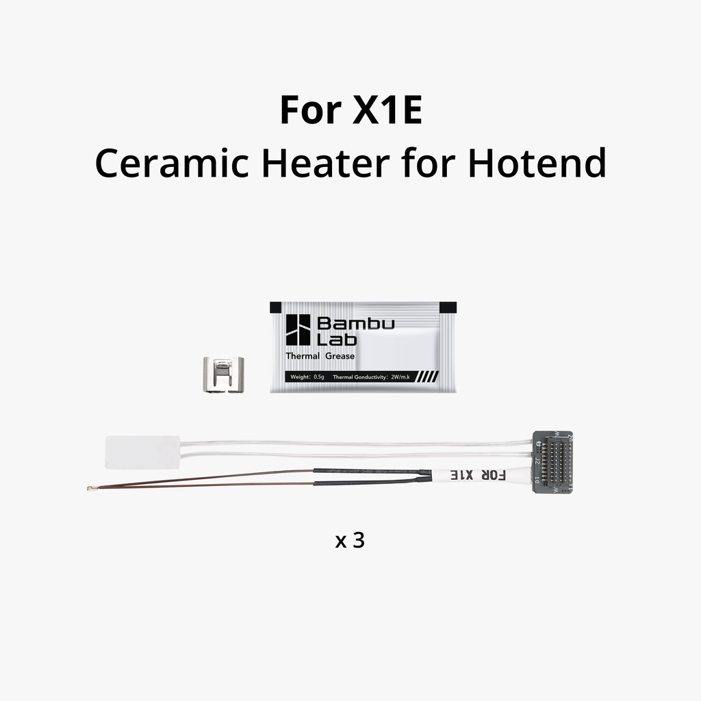 Bambu Lab Ceramic Heater für X1E (3 Stück)