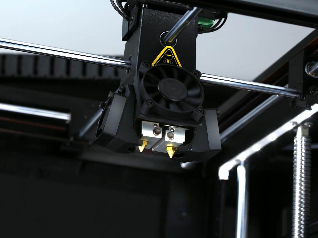 dualextruder vom Raise3d Pro2 sind zu sehen
