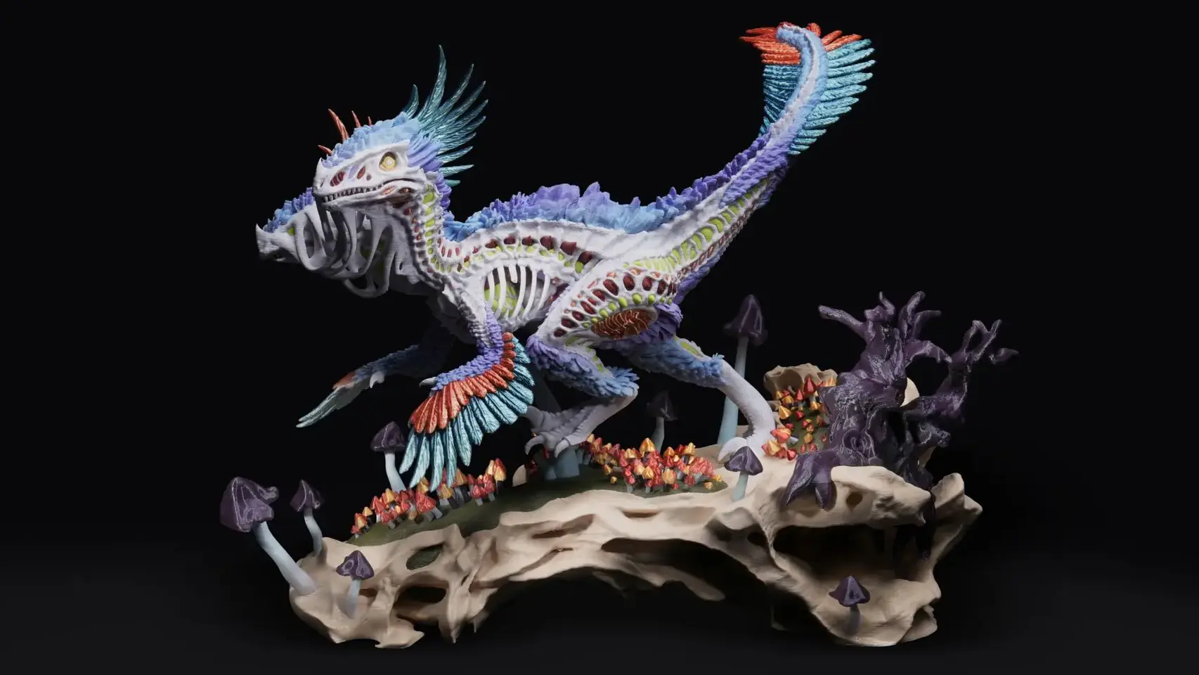 Raptor gedruckt mit dem Bambu Lab H2C Combo