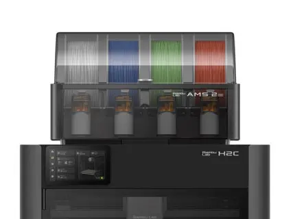 Bambu Lab AMS 2 Pro auf einem H2C montiert