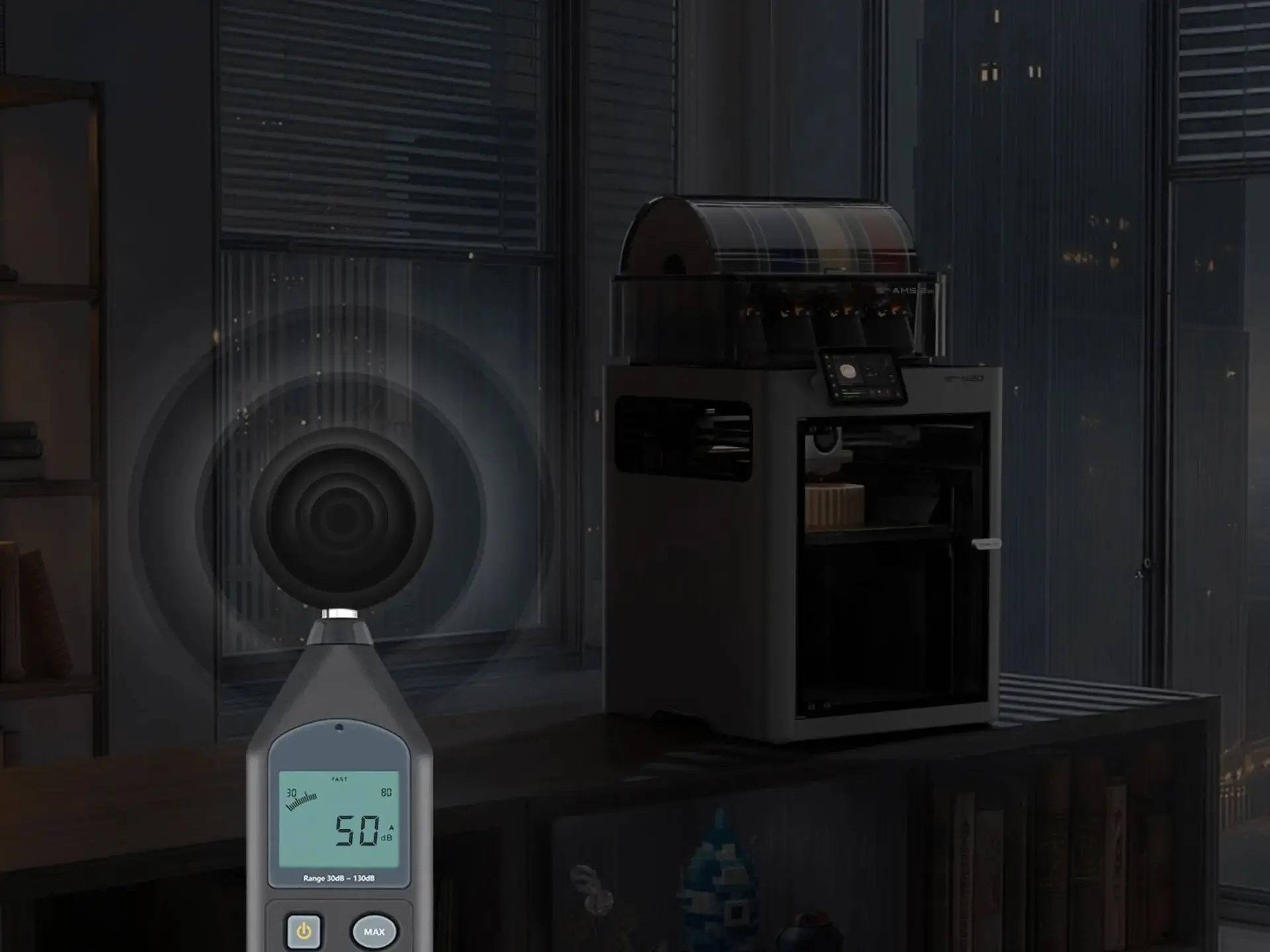 X2D 50db Lautstärke im Druck