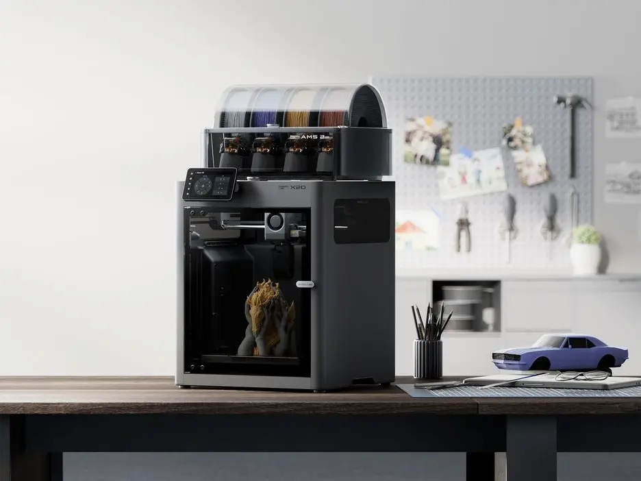 Bambu Lab H2D steht in einer Werkstatt