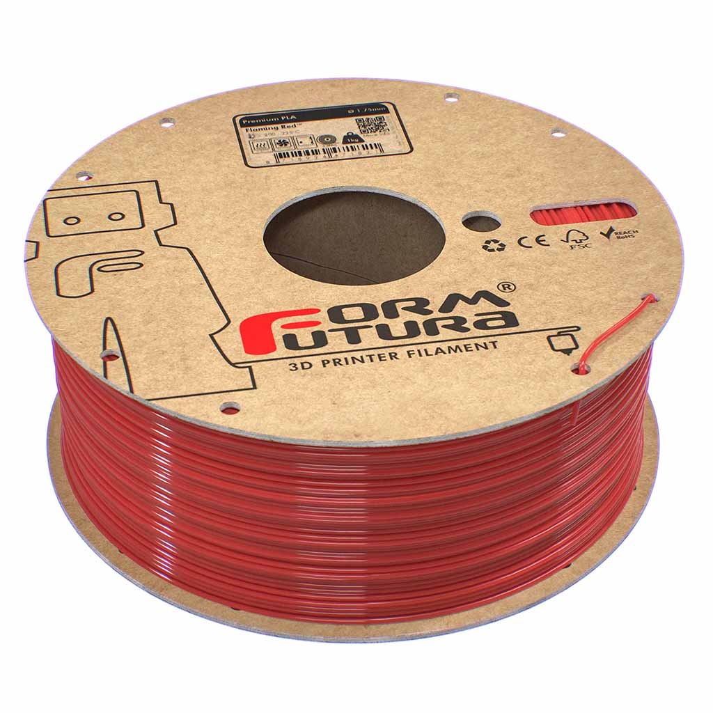Formfutura Premium PLA Filament flaming red