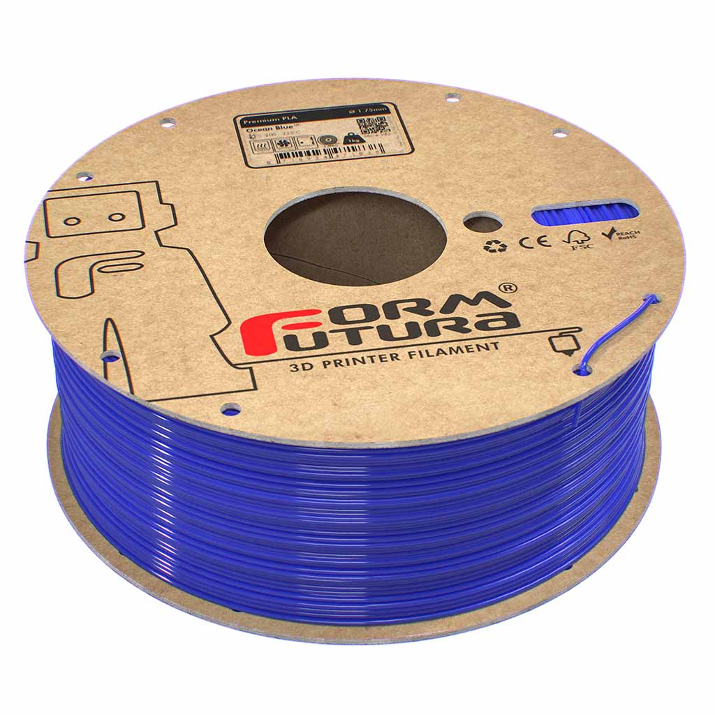 Formfutura Premium PLA Filament ocean blue (halbtransparent)