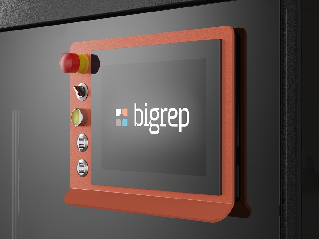 BigRep Studio G2 3D Drucker Monitor und Not Aus