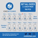 CNC Kitchen Gewindeeinsätze bleifrei - Set XXL, alle Größen