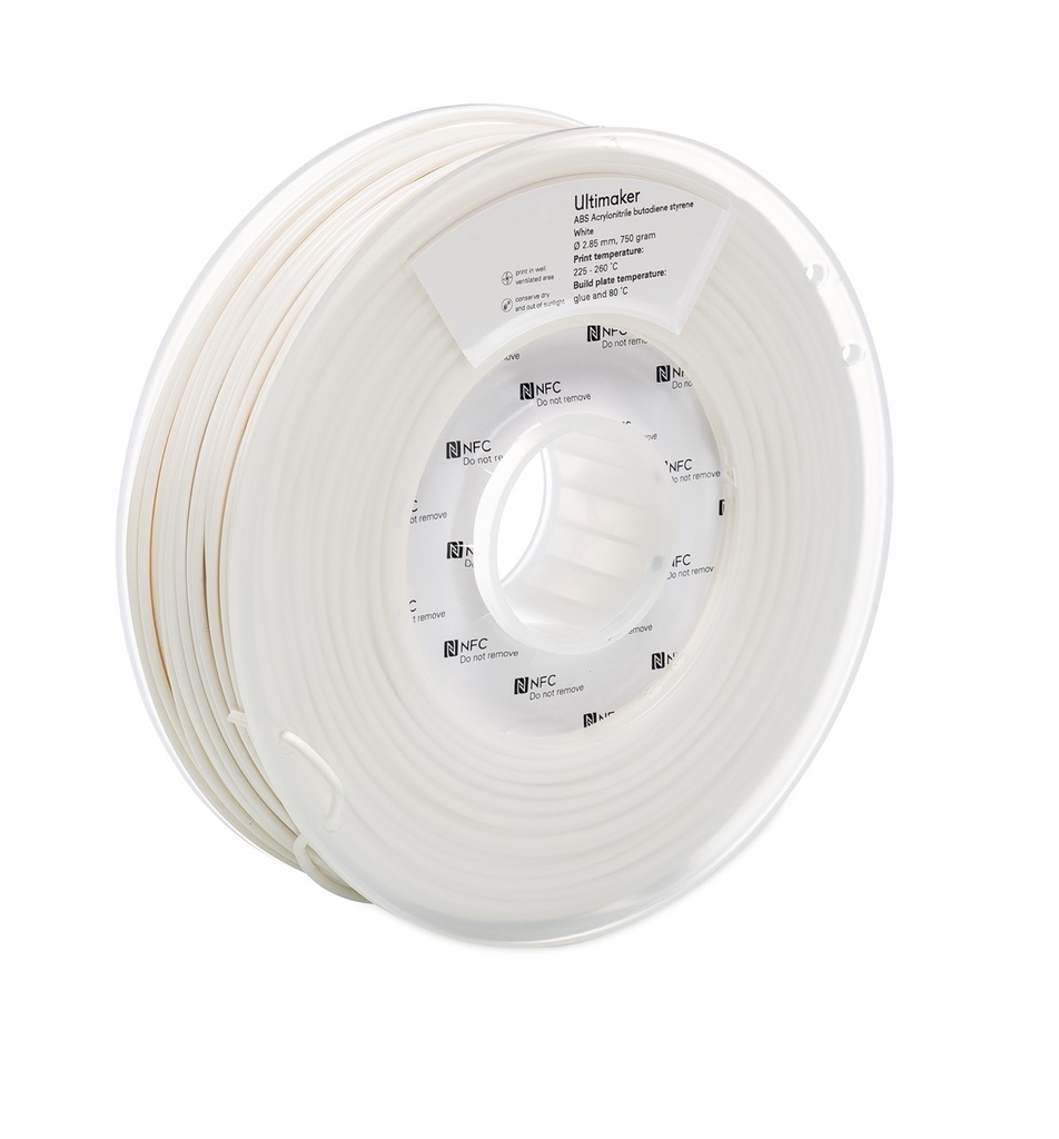 UltiMaker ABS Premium Filament, Weiß