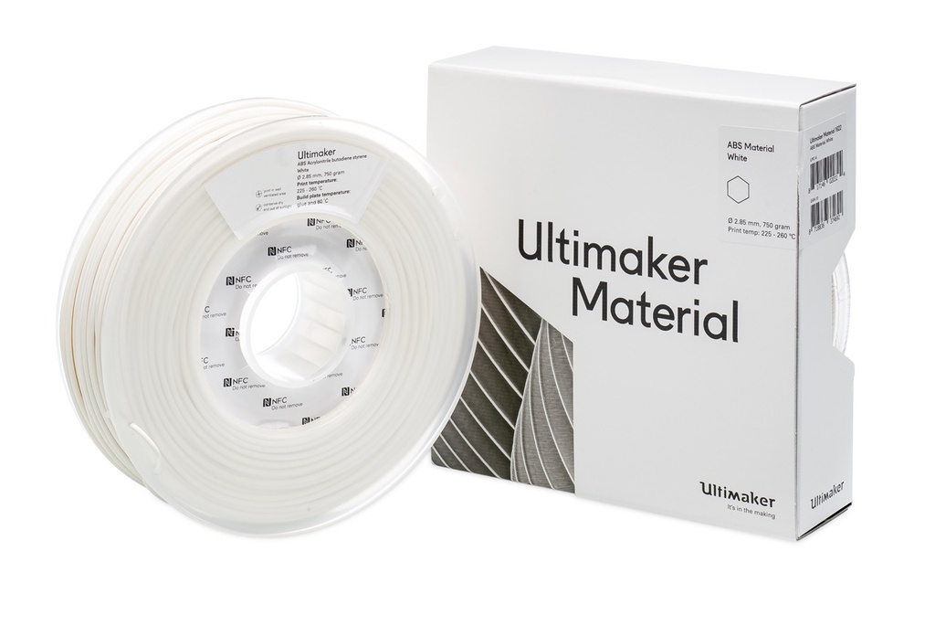 UltiMaker ABS Premium Filament, Weiß