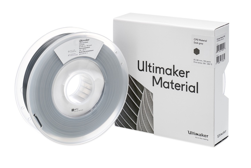 UltiMaker CPE Premium Filament, Dunkelgrau