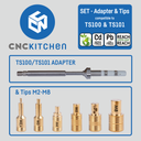 CNC Kitchen Lötspitzen SET mit Adapter (Einschmelzhilfen für Gewindeeinsätze)