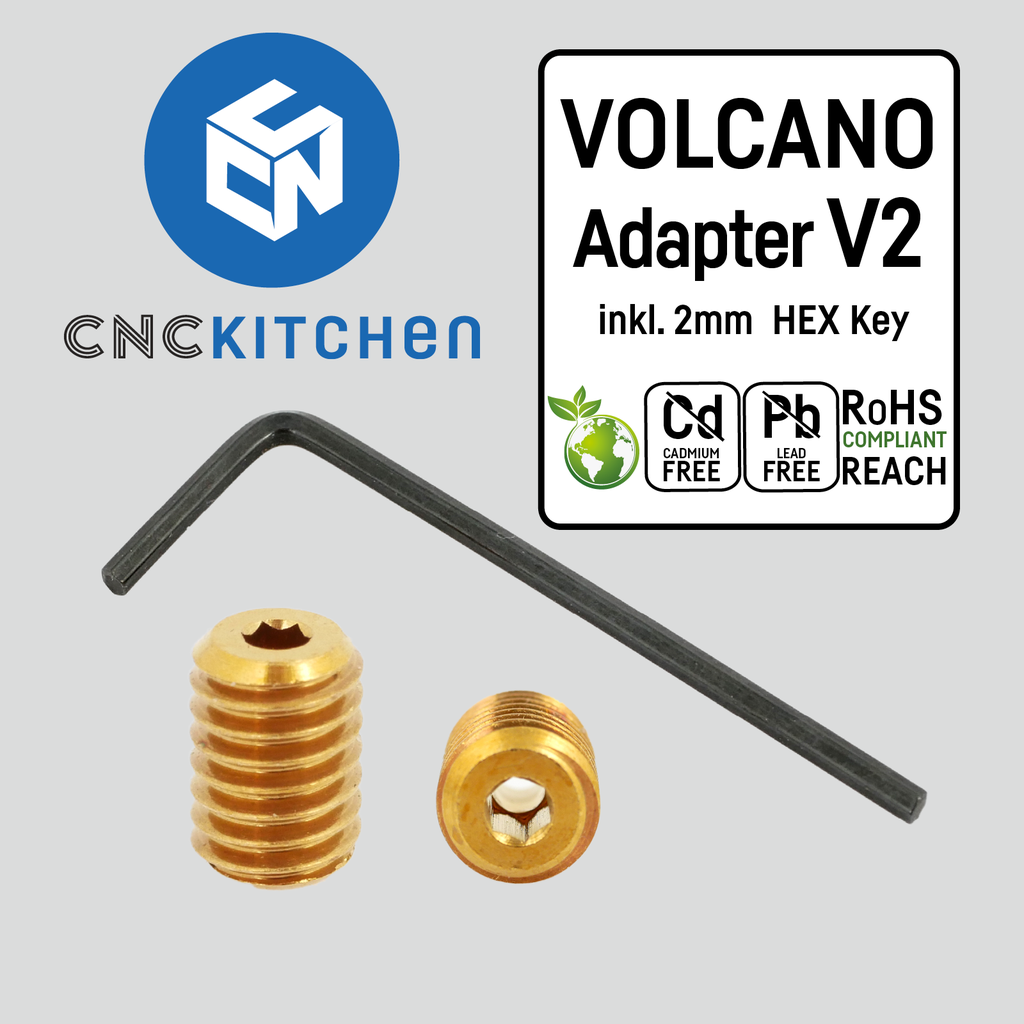 CNC Kitchen Volcano Adapter V2