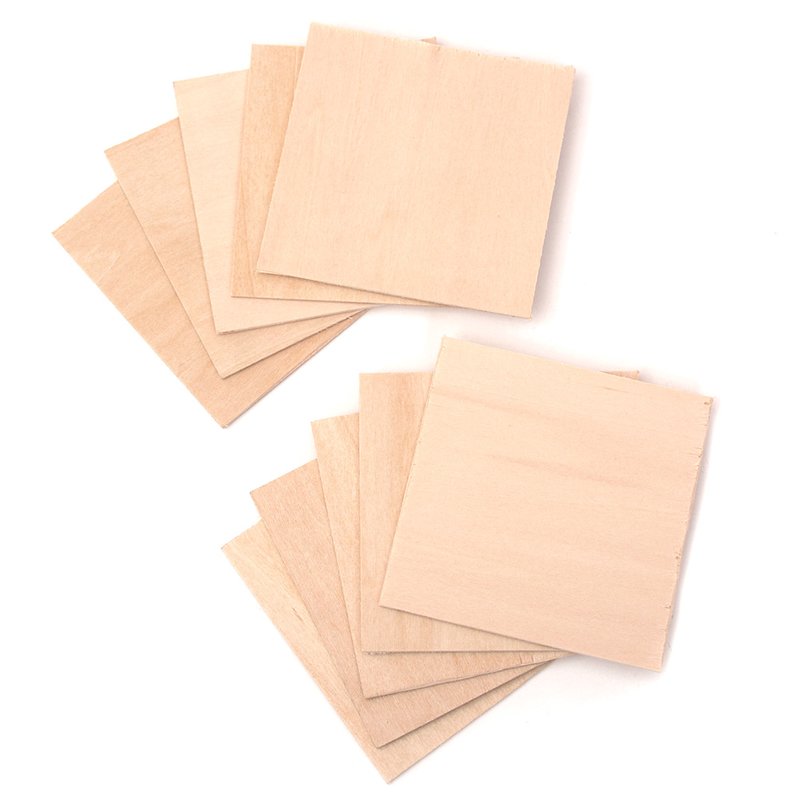 SnapMaker Blank Wood Squares 10er Pack (Holzplatten)