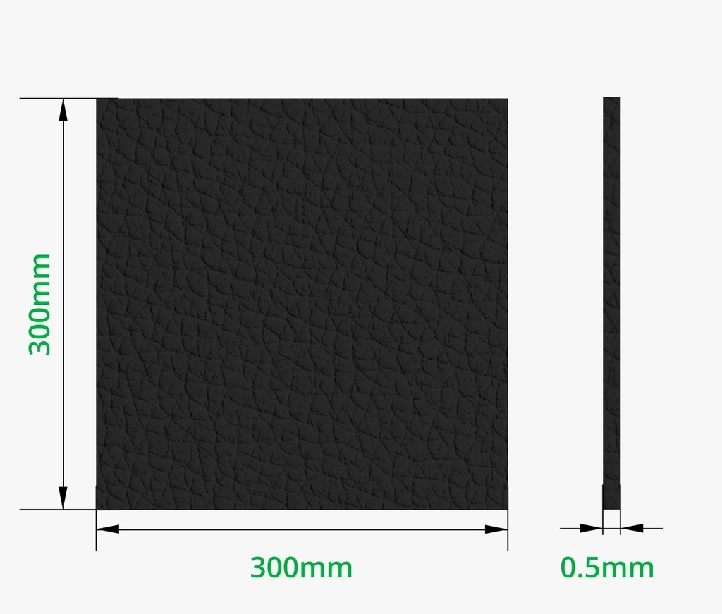 Bambu Lab Pebbled PU Leatherette Fabric (5pcs)