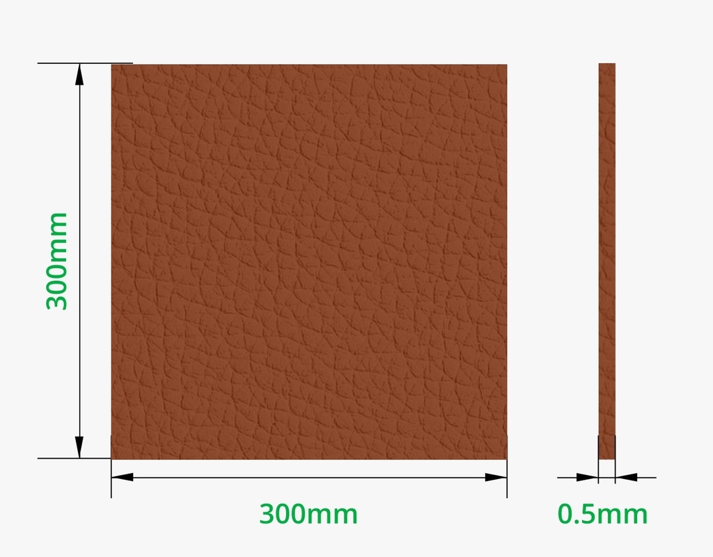 Bambu Lab Pebbled PU Leatherette Fabric (5pcs)