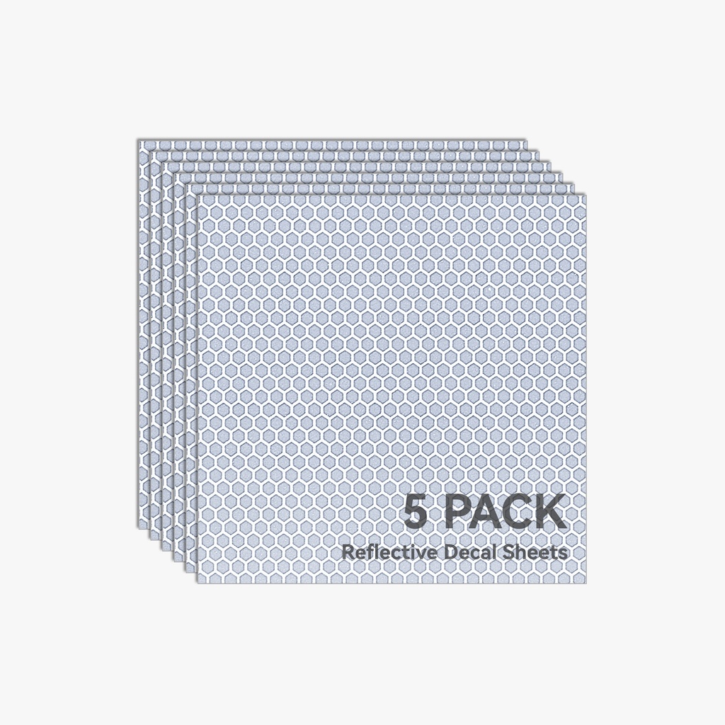 Bambu Lab Hell Grau Reflective Sheet (5pcs)