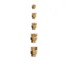 CNC Kitchen Gewindeeinsätze (zöllig) SET M (5 Größen / 350 Stk)