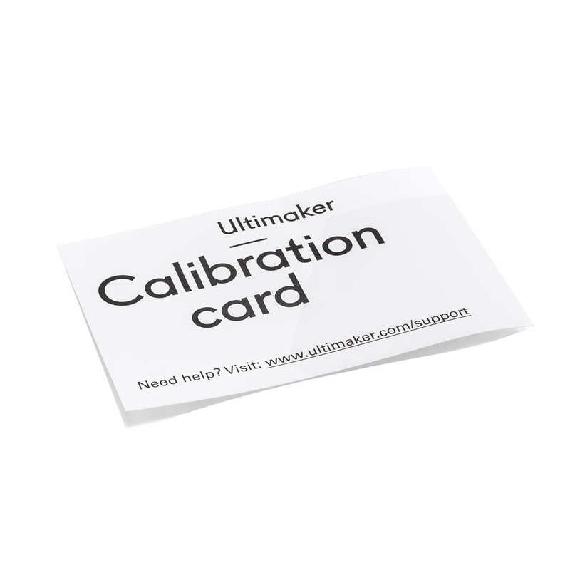 UltiMaker Calibration Card