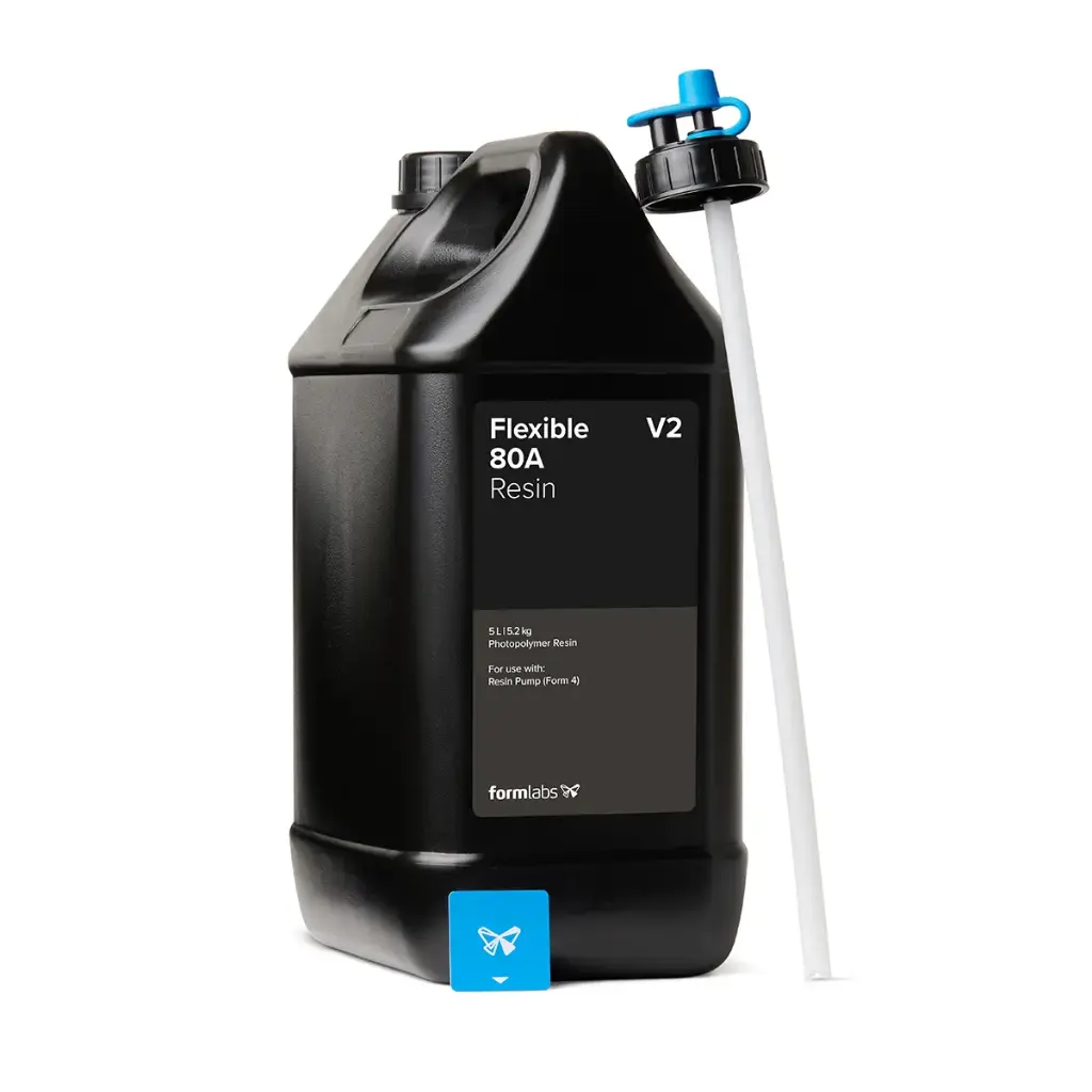 Formlabs Flexible 80A Resin V2 (mattschwarz) für Form 4