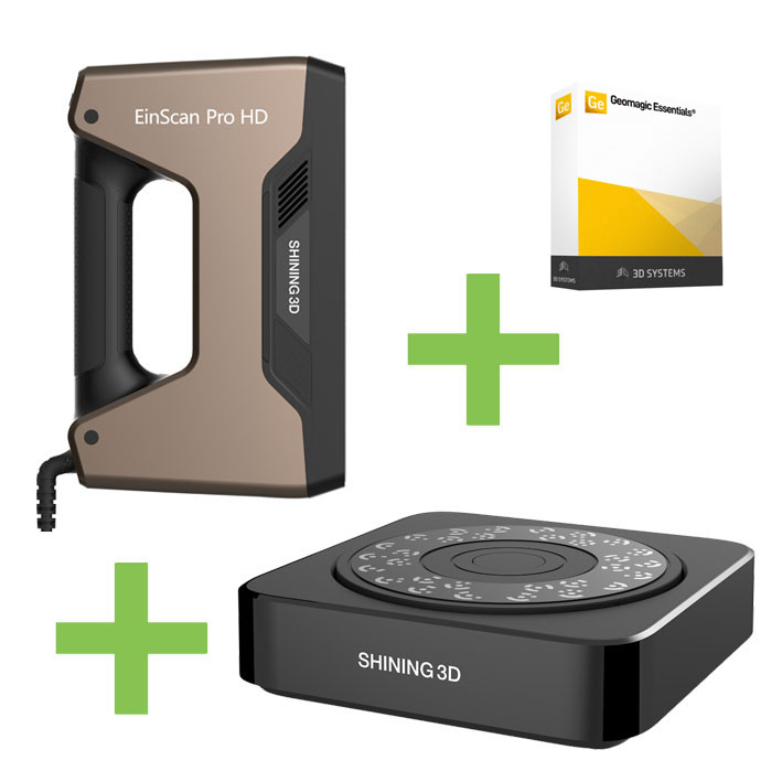 EDUCATION ANGEBOT: Shining 3D EinScan Pro HD 3D-Scanner plus Industrial Pack und Geomagic Essentials