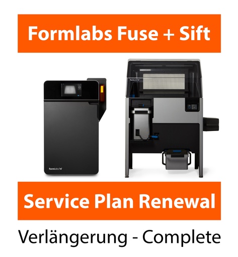Formlabs Fuse and Sift Complete Service Plan Renewal (12 Monate - Garantie und Service Plan)
