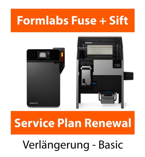 Formlabs Fuse and Sift Basic Service Plan Renewal (12 Monate - Garantie und Service Plan)