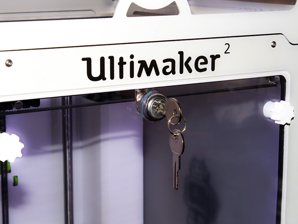 [PAC3DM0013] Fronttür m. Schloss UltiMaker 2 Extended+ und UltiMaker 2 Extended weiss (klar, transparent)