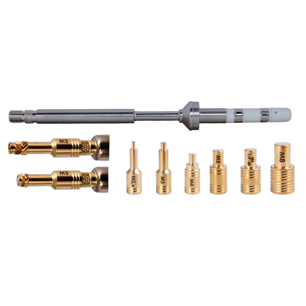CNC Kitchen Lötspitzen SET mit Adapter (Einschmelzhilfen für Gewindeeinsätze)