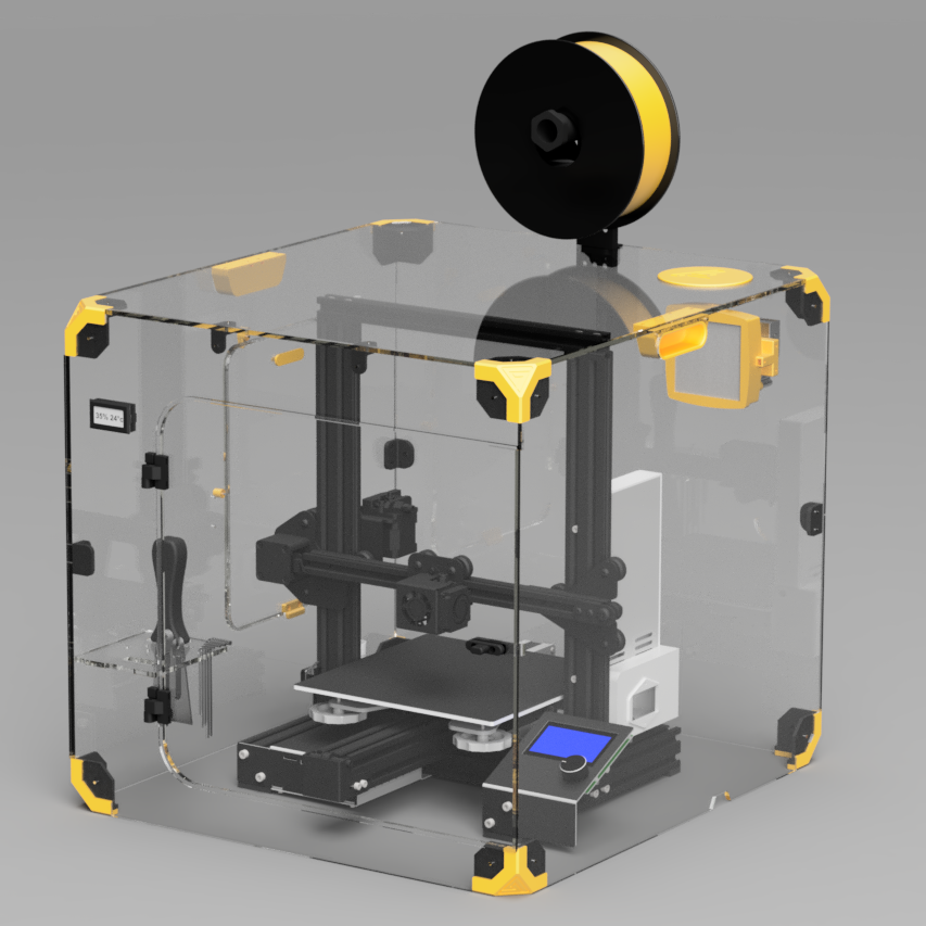 [PACAC0010V] Accante Plexiglas Enclosure mit HEPA-Filter für Creality Ender 3-Serie