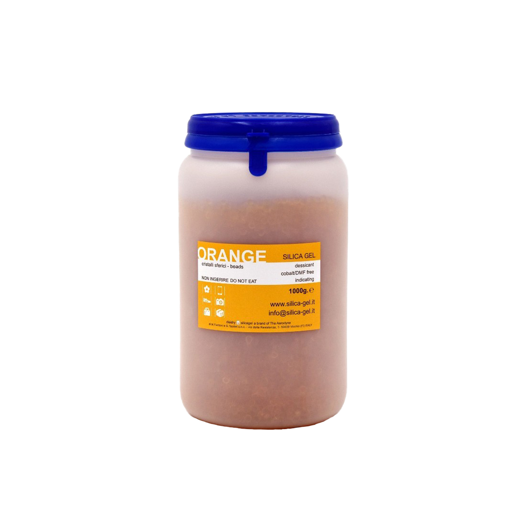 [PACDD00005] Disidry Indikator Silikagel (Kieselgel/Trockenmittel) 1000g Orange