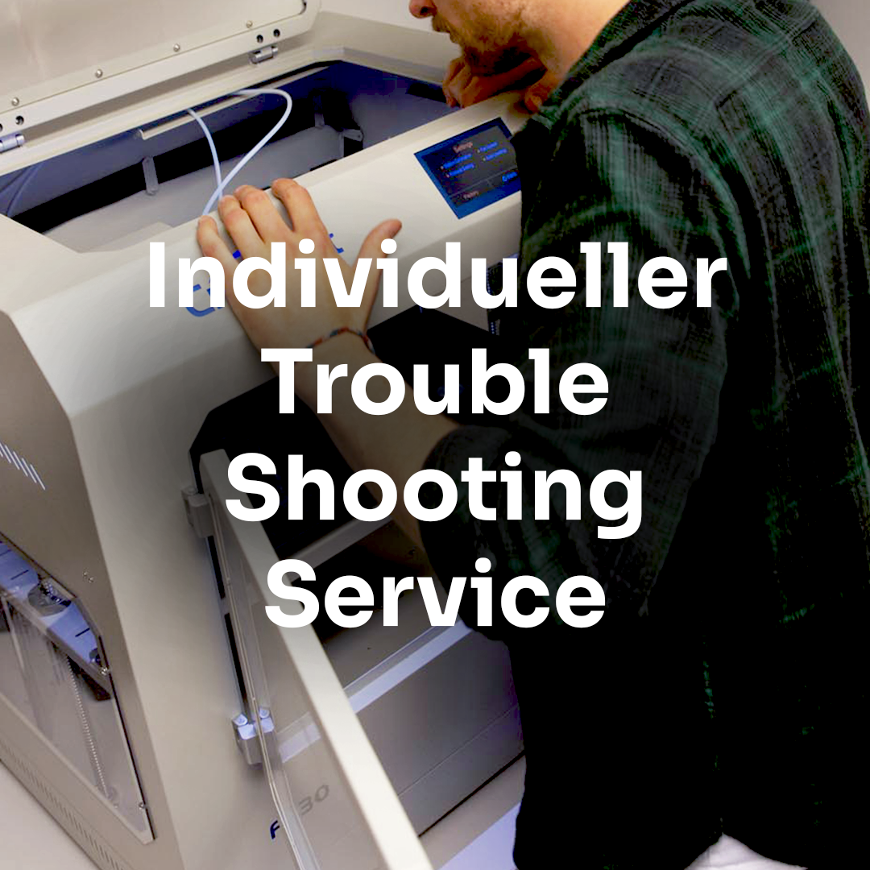 [SERDM00006] Individueller Trouble Shooting Service (30 Min Online) für 3D Drucker