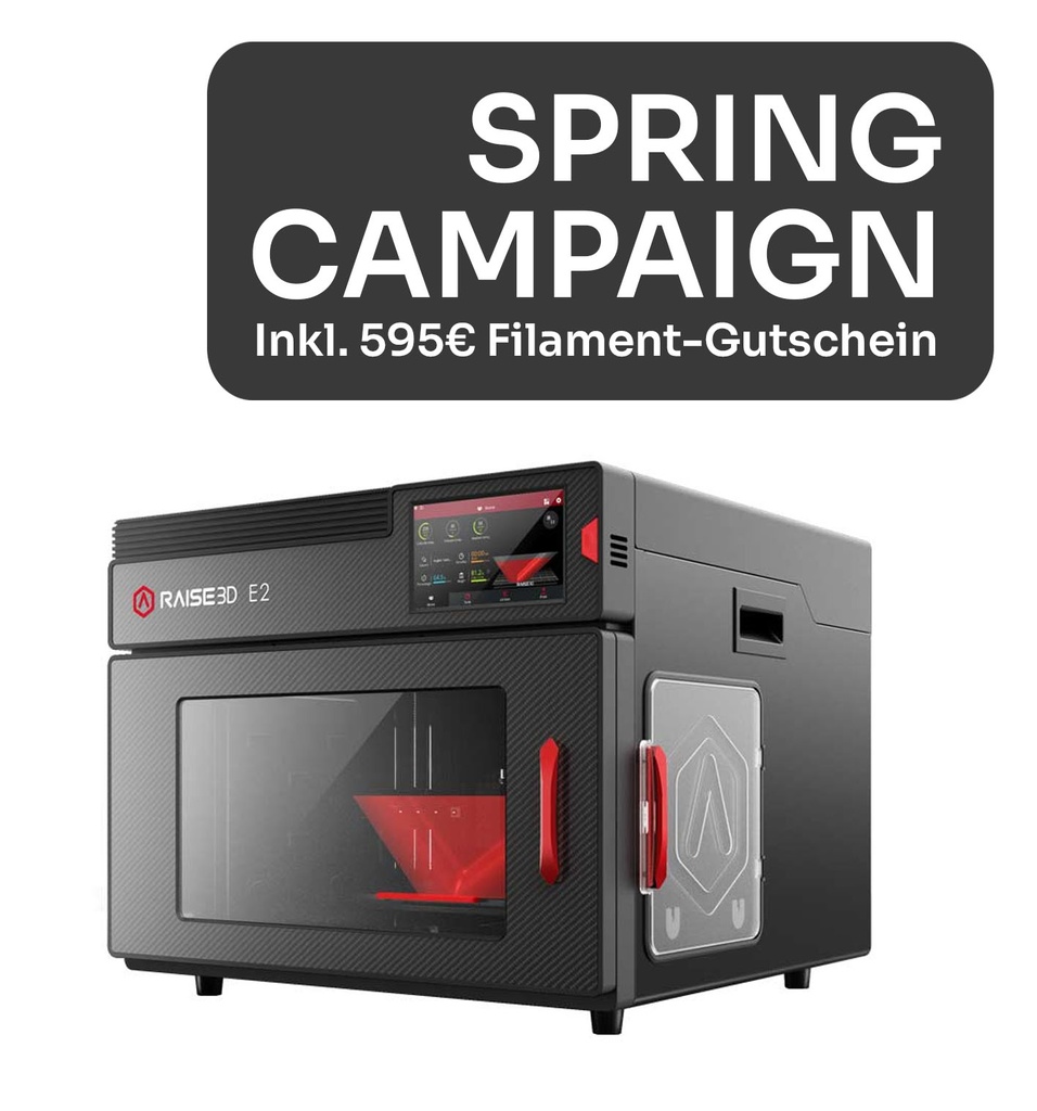 [PHWRA00010.B6] AKTION: Raise3D E2 Filament Spring Campaign - Free Filament für 595€
