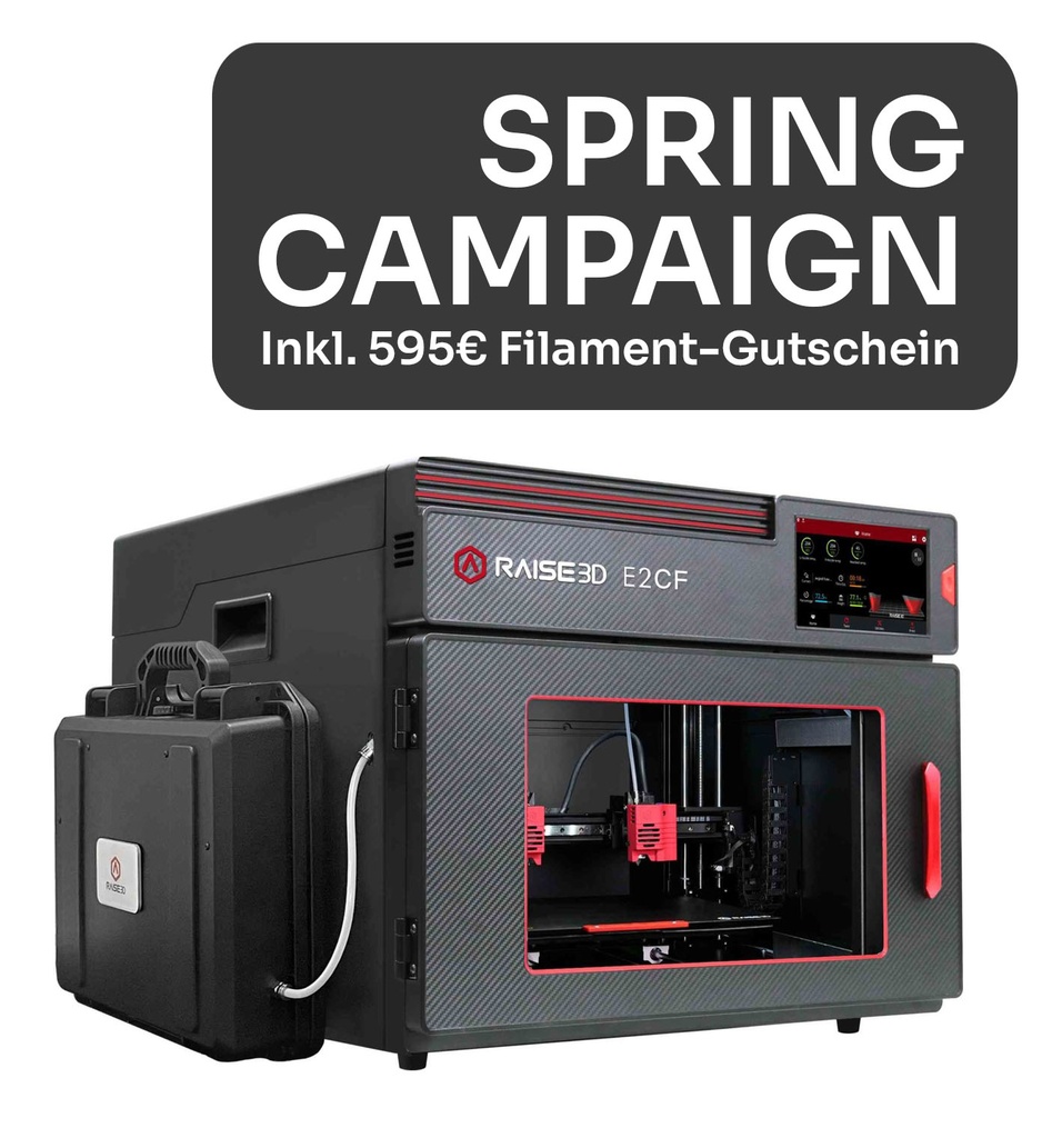 [PHWRA00016.B1] AKTION: Raise3D E2CF Filament Spring Campaign - Free Filament für 595€