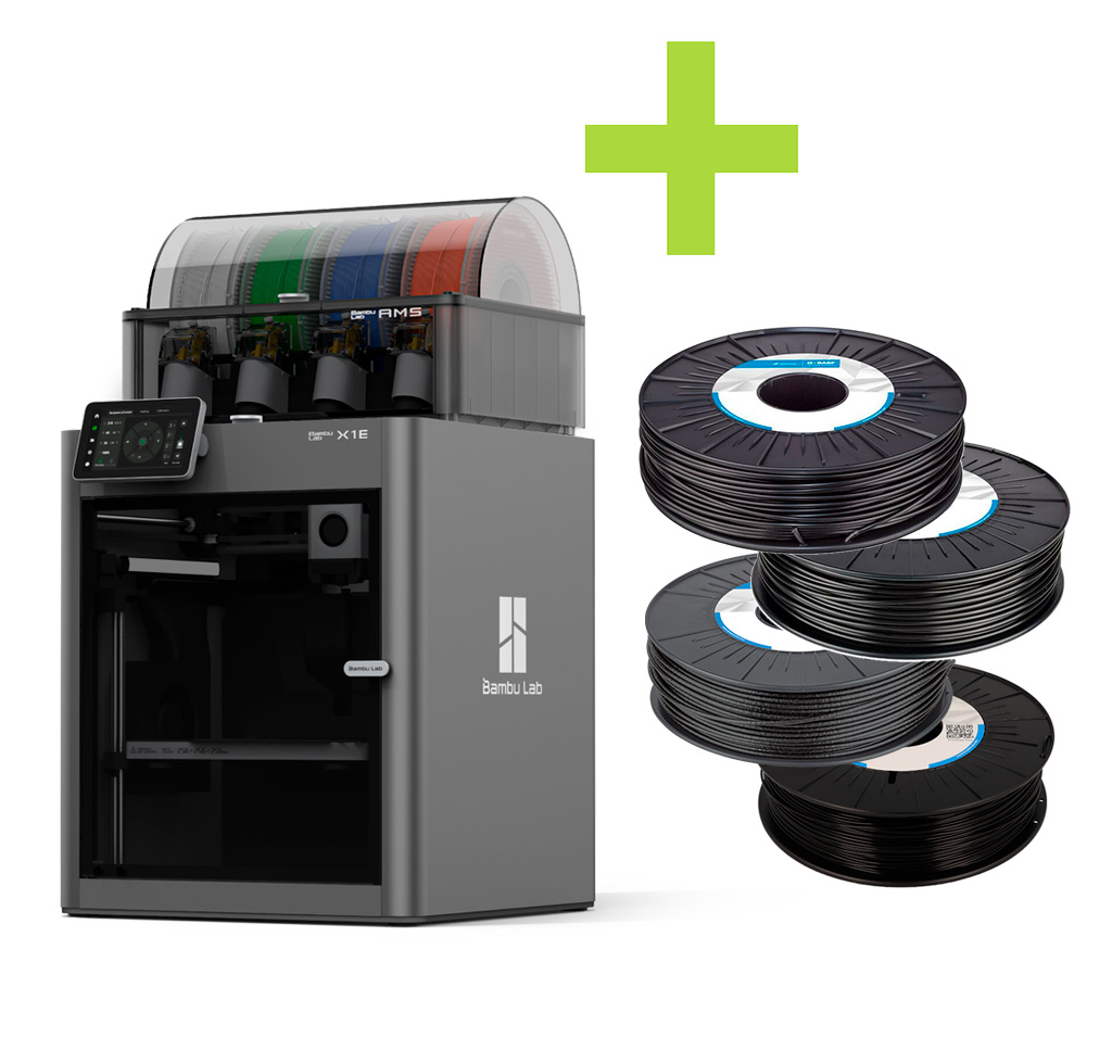 [PHWBB00013.B7] DEAL: Bambu Lab X1E inkl. AMS + 4x BASF Filament