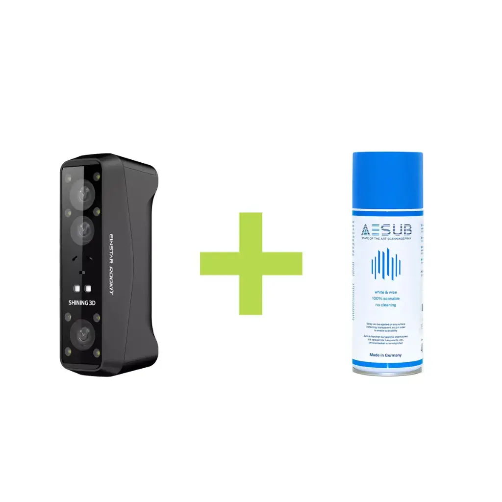 [SHWSH0107B.1] DEAL: Shining 3D EinStar Rockit 3D-Scanner inkl. Aesub Scanningspray