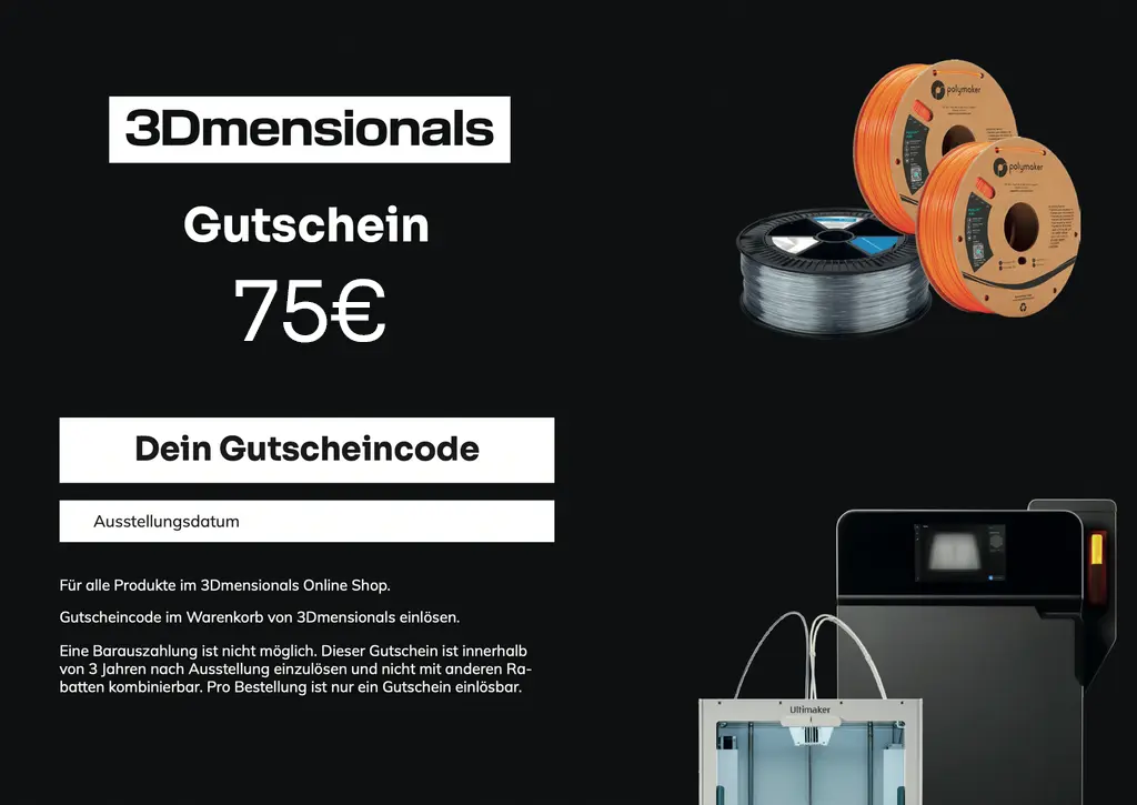 [GUT3D00005] Geschenkgutschein 75€